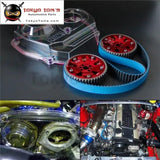 Cam Pulley + Timing Belt + Clear Cover Fits For Nissan Skyline R32 R33 GTs Rb25Det Blue/Purple/Red/Black