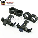 4Pcs An -8 An8 15.4mm Braided Hose Separator Clamp Fitting Adapter Bracket Blue /  Black