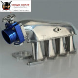 Intake Manifold+ Universal 80mm Throttle Body For Lancer Evolution 4G63 EVO 4-9 Blue / Silver / Black - Tokyo Tom's