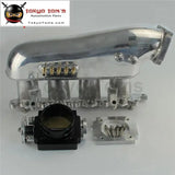 Intake Manifold+ Universal 80mm Throttle Body For Lancer Evolution 4G63 EVO 4-9 Blue / Silver / Black - Tokyo Tom's