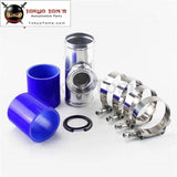 2" 50mm Ssqv Sqv Blow Off Valve Adapter Aluminum Pipe + Silicone Hose Kit Blue / Red / Black - Tokyo Tom's