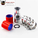 2" 50mm Ssqv Sqv Blow Off Valve Adapter Aluminum Pipe + Silicone Hose Kit Blue / Red / Black - Tokyo Tom's