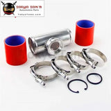 2" 50mm Ssqv Sqv Blow Off Valve Adapter Aluminum Pipe + Silicone Hose Kit Blue / Red / Black - Tokyo Tom's