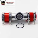 63mm 2.5" Turbo Aluminum Flange Pipe For Ssqv Bov+Silicone Hose+Clamps Kit  Blue / Red / Black - Tokyo Tom's