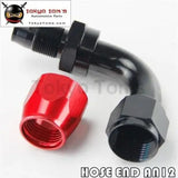 12An An-12 90 Degree Aluminum Swivel Hose End Fitting/Oil Fuel Line Hose Adapter Blue / Black