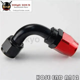 12An An-12 90 Degree Aluminum Swivel Hose End Fitting/Oil Fuel Line Hose Adapter Blue / Black