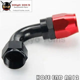 12An An-12 90 Degree Aluminum Swivel Hose End Fitting/Oil Fuel Line Hose Adapter Blue / Black