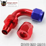 12An An-12 90 Degree Aluminum Swivel Hose End Fitting/Oil Fuel Line Hose Adapter Blue / Black