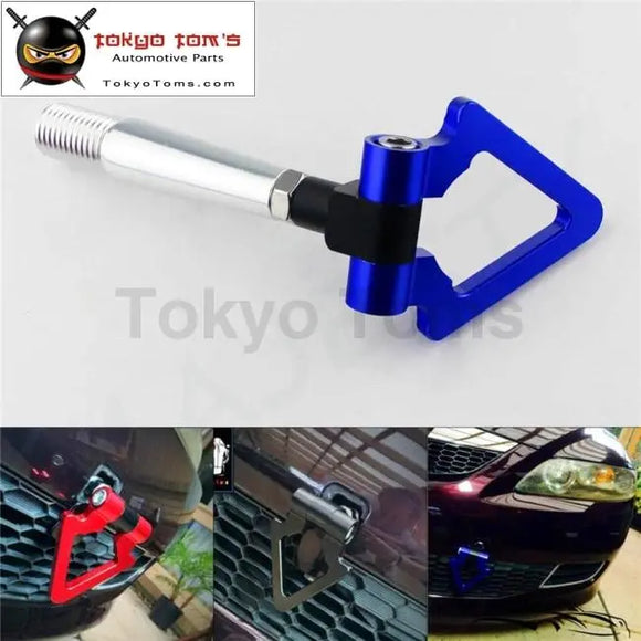 Blue Aluminum Tow Hook Towing Hook Ring For Mitsubishi Lancer EVO Ex 08-11