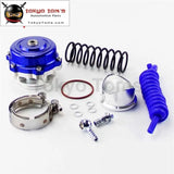 50mm 35Psi Boost V Band Turbo/Turbocharger Blow Off Valve Bov Spring+Flange Kit Black/ Blue