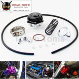 50mm 35Psi Boost V Band Turbo/Turbocharger Blow Off Valve Bov Spring+Flange Kit Black/ Blue