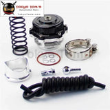 50mm 35Psi Boost V Band Turbo/Turbocharger Blow Off Valve Bov Spring+Flange Kit Black/ Blue