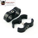 2Pcs An -8 An8 15.4mm  Braided Hose Separator Clamp Fitting Adapter Bracket Black / Blue