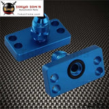 2Pcs Fuel Rail Adapter With An6 Tail Fits For Honda Civic Dc2 D15 D16 B16A B18C Black / Blue