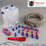 3L Drawing Polishing Fuel Surge Tank 3 Litre Swirl Pot System+ Wrench Spanner Black / Blue