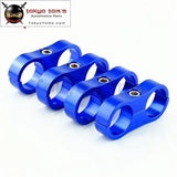 4Pcs An12 Braided Fuel Oil Water Hose Line Separator 24mm 15/16" 12An  Silver  / Black / Blue