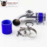 2.25" 57mm 90 Degree Sqv Blow Off Valve Adapter + Clamps Kit+ Silicone Hose Red / Black /Blue - Tokyo Tom's