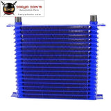 10.6"X12"X2" AN10 Trust 19 Row Engine Oil Cooler Fits For Ls1 Ls2 Ls3 Lsx Black/Blue