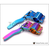 Neo chrome/Burnt Blue Type Aluminium Car Turn Signal Lever Extender Steering Wheel Turn Rod Position Up Kit