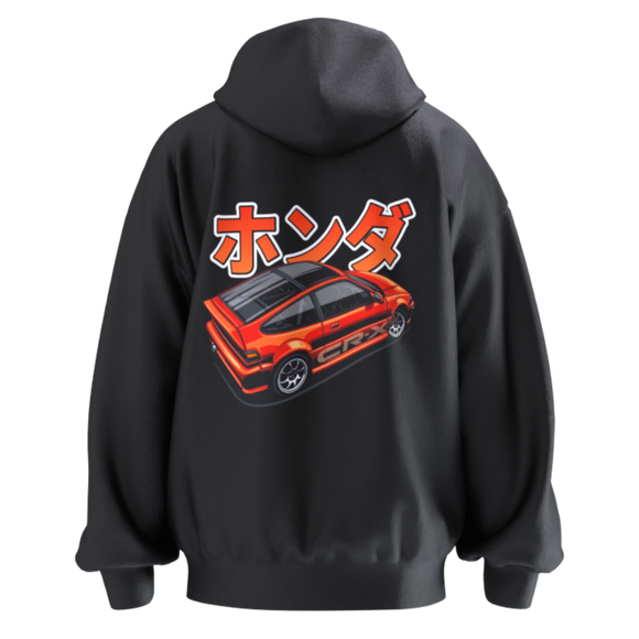 Honda CRX - Unisex Hoodie - Car Enthusiast - Drifting Drag JDM