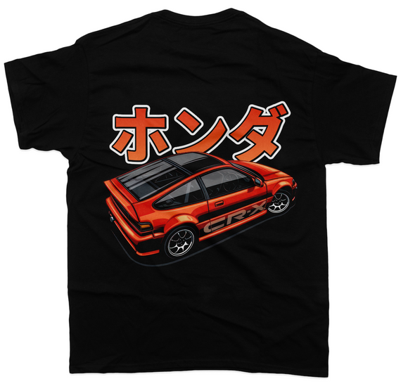 Honda CRX - Unisex T-Shirt - Car Enthusiast - Drifting Drag JDM - Tokyo Tom's