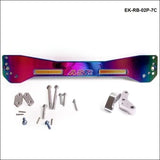 Car Billet Aluminum Neochrome Rear Subframe Bar + Lower Tie Bar For Honda Civic Ek 96-00 - Tokyo Tom's