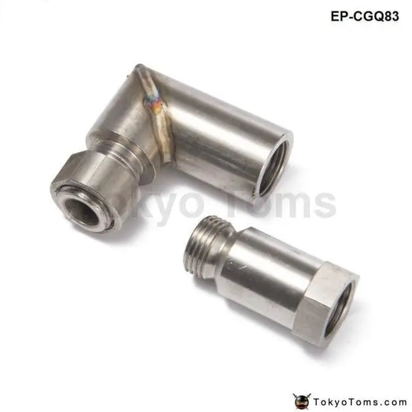 Car Exhaust O2 Oxygen Sensor Angled Extender Spacer 90 Degree 02 Bung Extension M18 X 1.5 - Tokyo Tom's