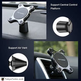 Car Qi Wireless Charger For iPhone X XS MAX Fast Charger Magnetic Car Phone Holder For Samsung Galaxy S9 S8 Plus Note 9 - Tokyo Tom's