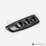 Carbon Fiber Dash Mount Gauge Pod (LHD Only) Glossy Fiber Interior Dial Cover Trim Kit - Tokyo Tom's