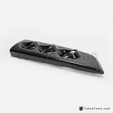 Carbon Fiber Dash Mount Gauge Pod (LHD Only) Glossy Fiber Interior Dial Cover Trim Kit - Tokyo Tom's