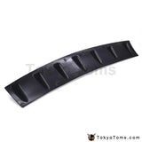 Carbon Fiber Rear Bumper Lip Diffuser 7 Fin Shark Bumper Spoiler Lip Splitter for Universal Car