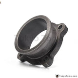 Cast Iron 2.5" 4 Bolt To 2.5" V Band Manifold Turbo Charge Adaptor Flange Conversion Convert Adapter - Tokyo Tom's