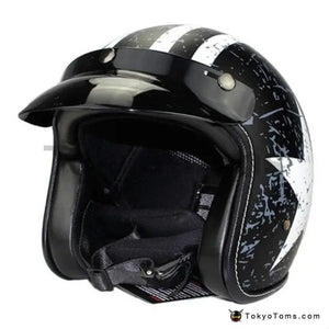 Classic Retro Open Face Helmet