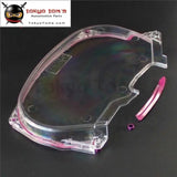 Clear Timing Belt Pulley Cover For Mitsubishi Lancer EVOlution 4G63 EVO4 5 6 7 8