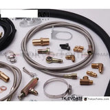 Complete Turbo Oil Line Inlet Drain Return Kit T3T4 T3 T4 T70 T04S T04Z T4E TK-B060DXB-BD - Tokyo Tom's