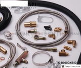 Complete Turbo Oil Line Inlet Drain Return Kit With Sensor T3T4 T3 T4 T70 T04S T04Z T4E TK-B060DXB-D - Tokyo Tom's