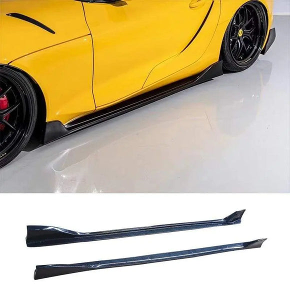 Custom A90 Toyota Supra Side Skirts