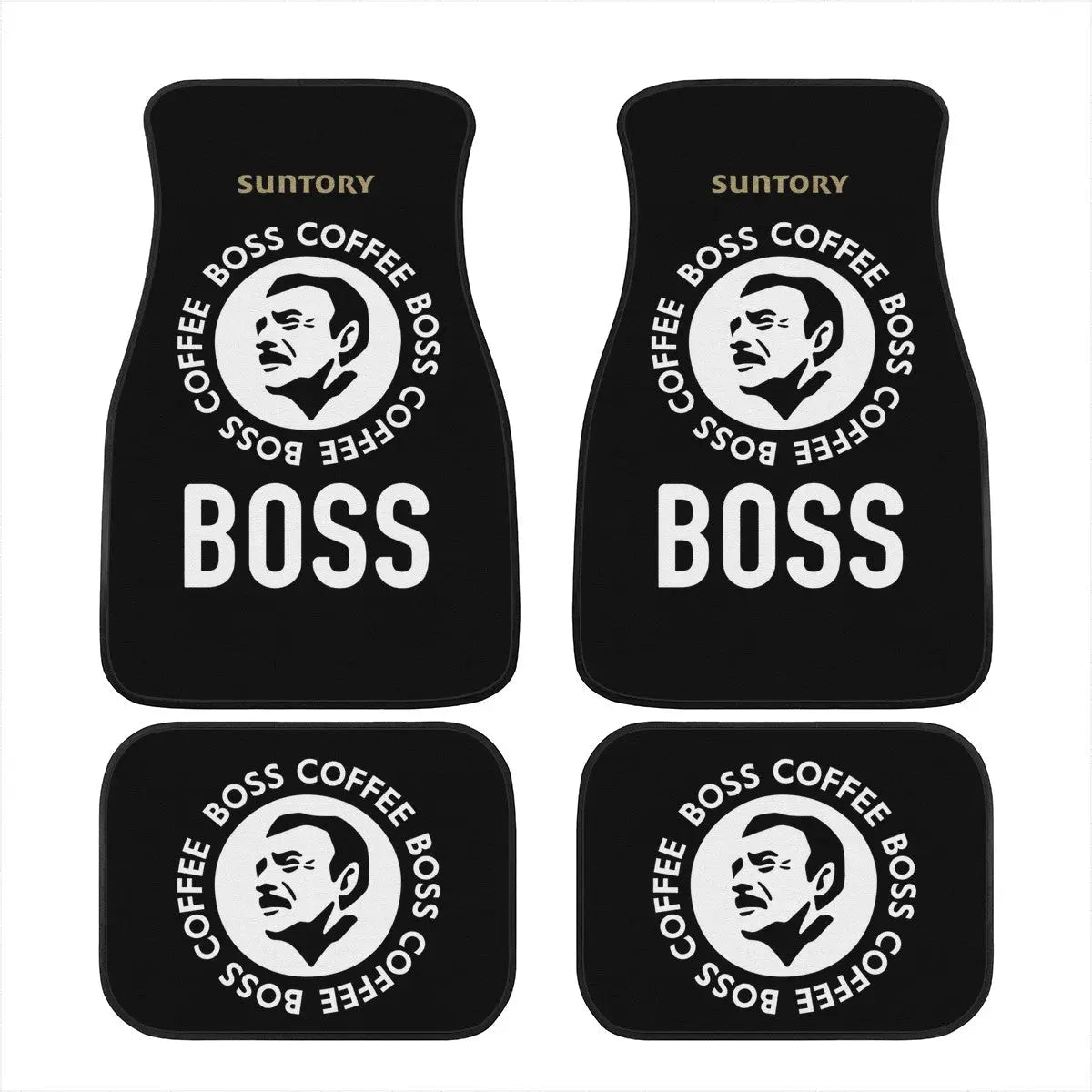 Custom Boss Coffee Black Floor Mats - Tokyo Tom's