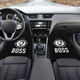 Custom Boss Coffee Black Floor Mats