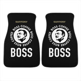 Custom Boss Coffee Black Floor Mats