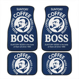 Custom Boss Coffee Navy Floor Mats