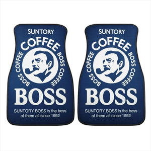 Custom Boss Coffee Navy Floor Mats