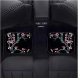 Custom Cherry Blossom Floor Mats Black