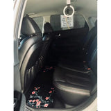 Custom Cherry Blossom Floor Mats Black