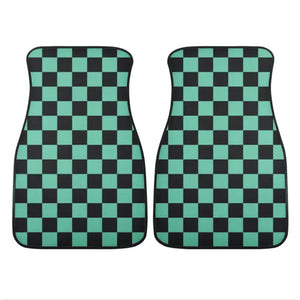 Custom Demon Slayer Tanjiro Haori Checker  Floor Mats