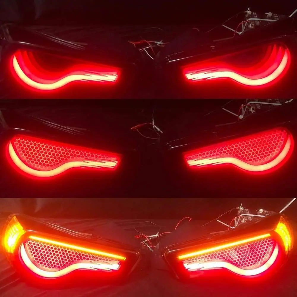 Custom GT86 FRS BRZ Dancing Tail Lights - Honey Comb - Tokyo Tom's