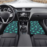 Custom Green Hearts Floor Mats