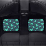 Custom Green Hearts Floor Mats