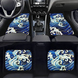 Custom Japanese Blue Waves Floor Mats