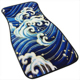 Custom Japanese Blue Waves Floor Mats